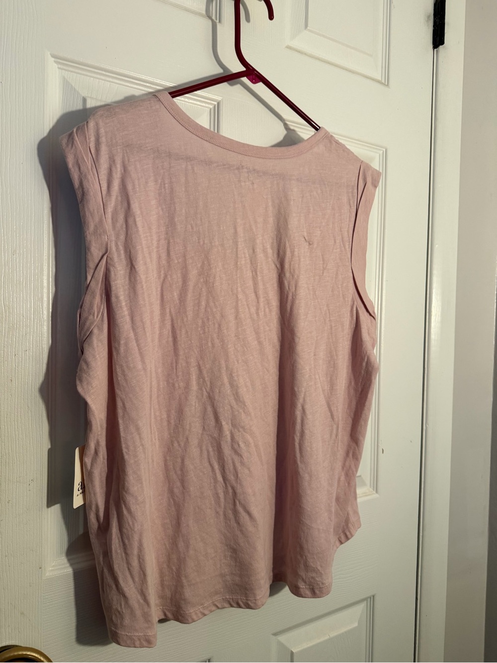 a.n.a Scoop Neck Sleeveless Tank Top - Pale Pink - Picture 4 of 4